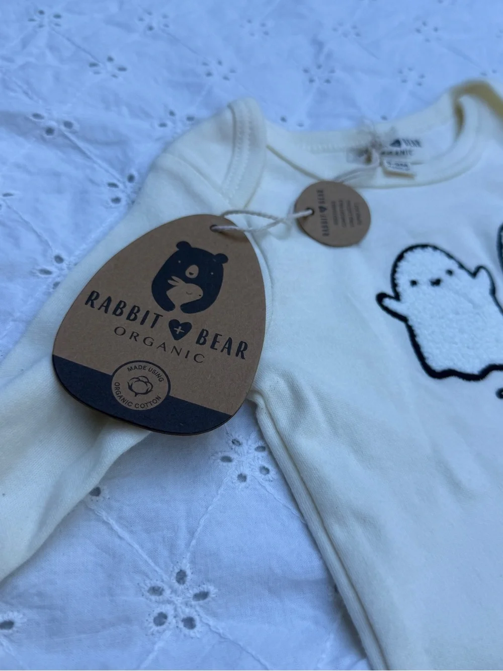 Hey, Boo! 👻 Rabbit and Bear Organic One piece 6-9 Months
